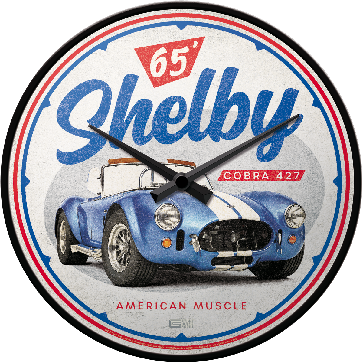 nostalgic-art-shelby-american-muscle-cobra-427-orologio-da-parete-31-cm image 1