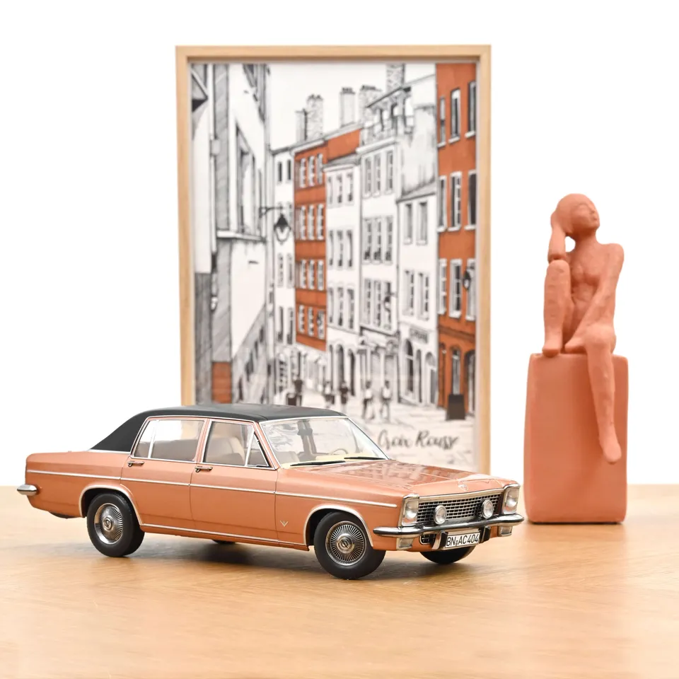 norev-opel-diplomat-v8-1969-modellino-auto-1-18-rosso-rame-metallizzato image 1