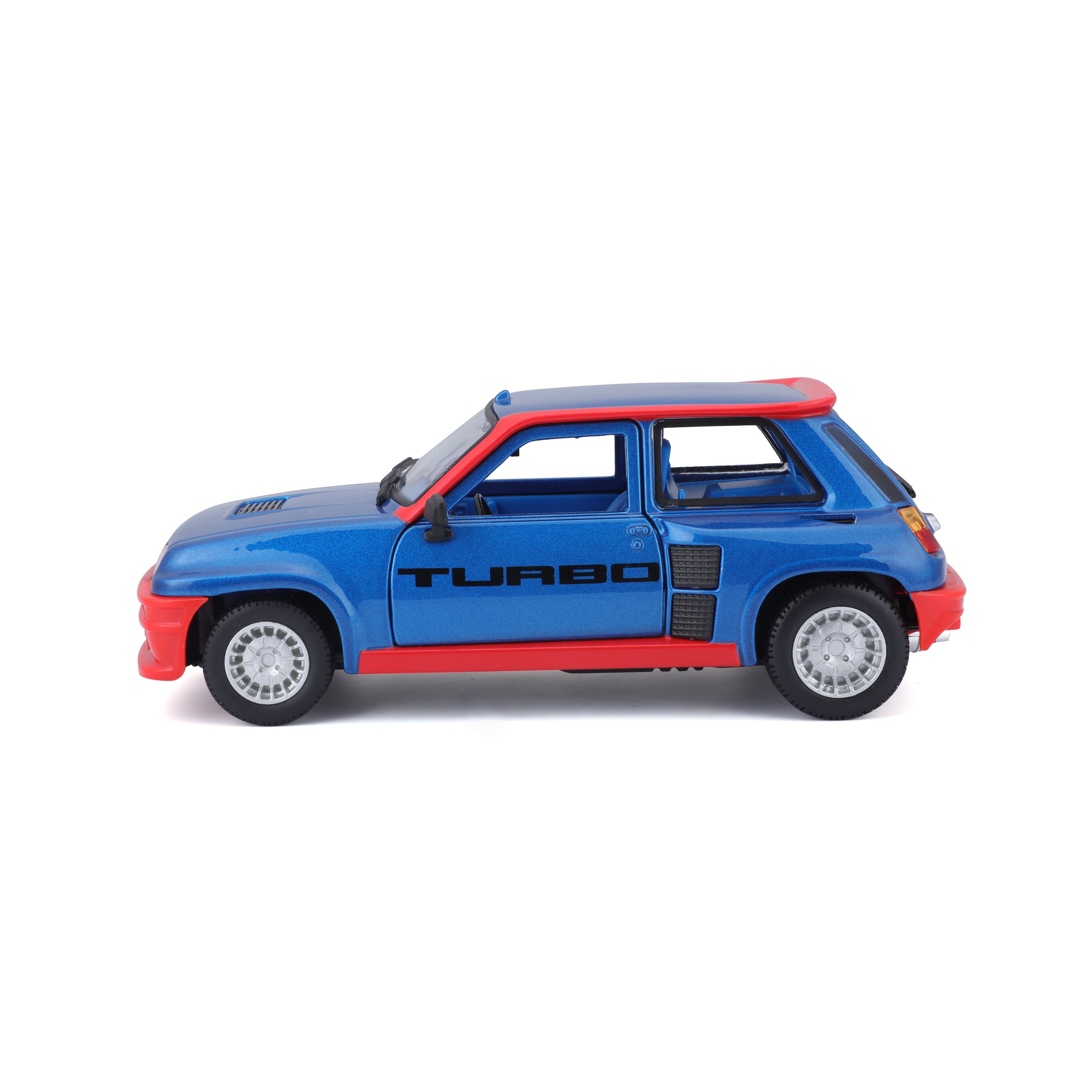 bburago-renault-5-turbo-1-24-modellino-auto-stradale-blu-e-rosso image 5