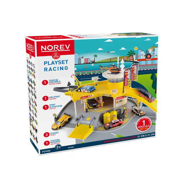 norev-racing-garage-1-auto-modellino-diorama-da-collezione image 1