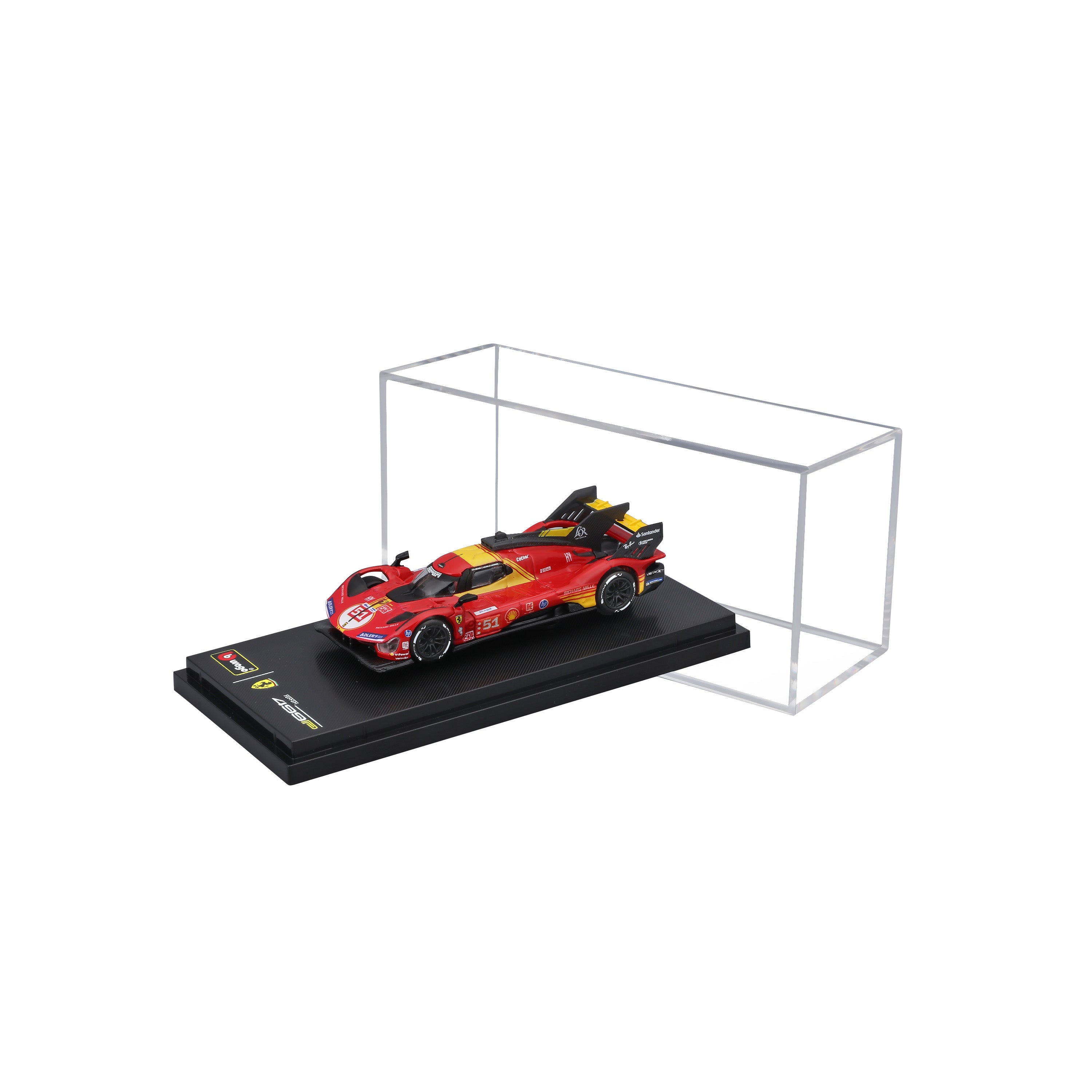 bburago-ferrari-499p-51-1-64-2024-modellino-die-cast-con-teca image 1