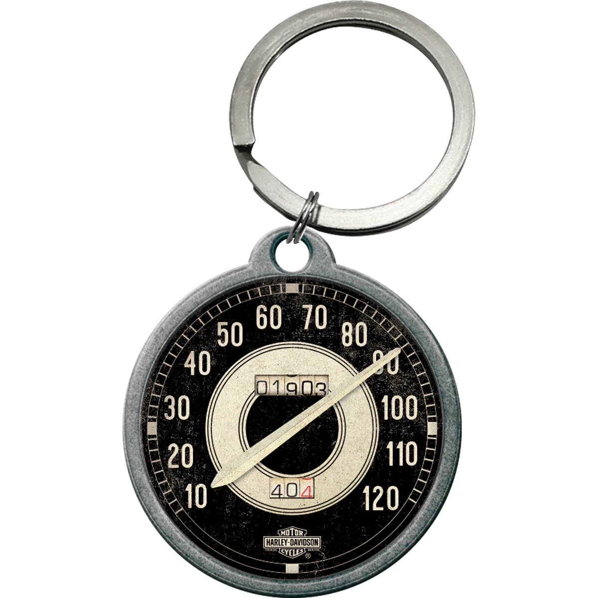 nostalgic-art-harley-davidson-tacho-portachiavi-in-metallo-4-cm image 1