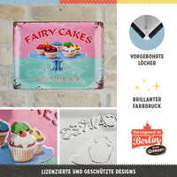 nostalgic-art-fairy-cakes-fresh-every-day-targa-in-metallo-30x40-cm image 2
