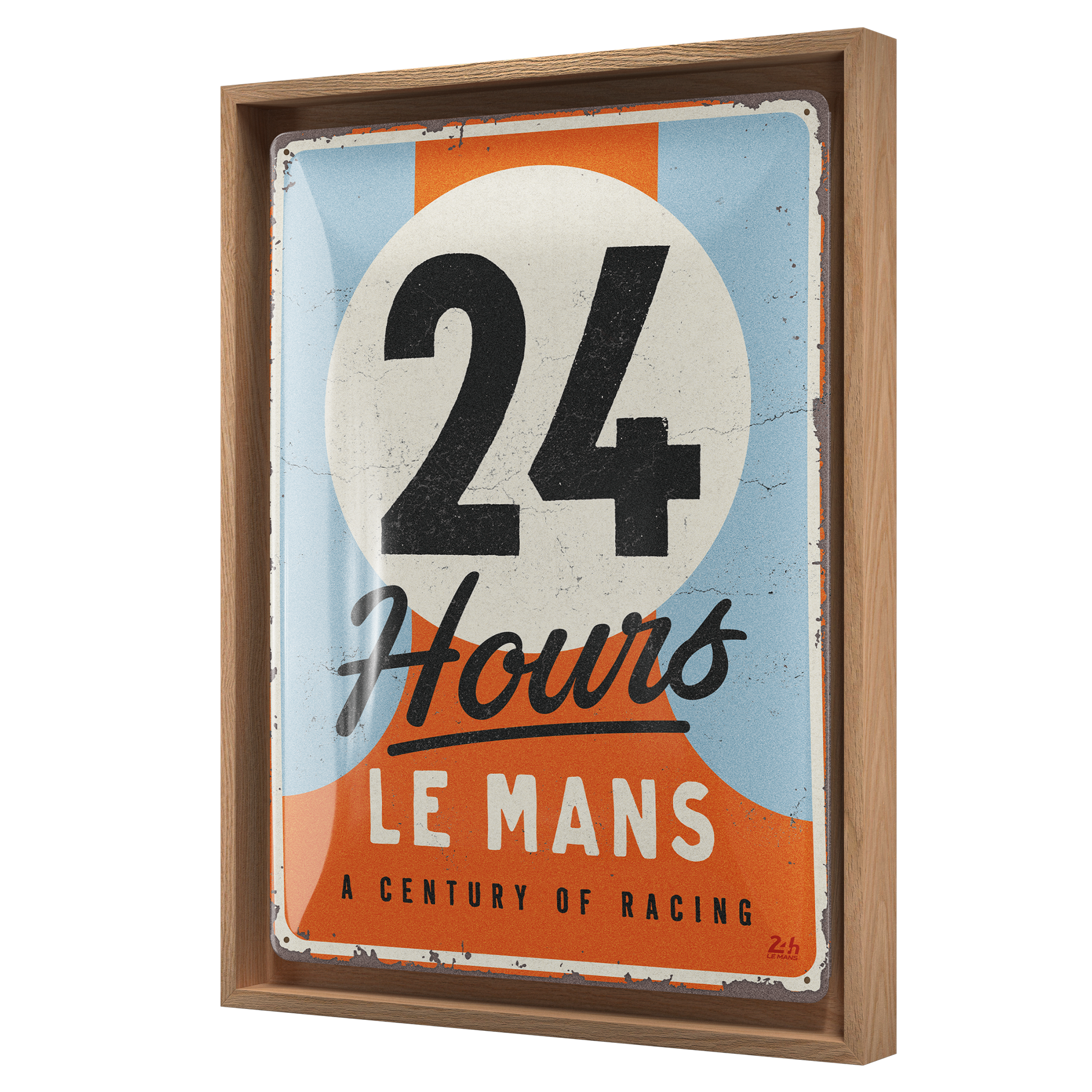 nostalgic-art-24h-le-mans-a-century-of-racing-n-frame-l-edition-33-5x44-cm image 1
