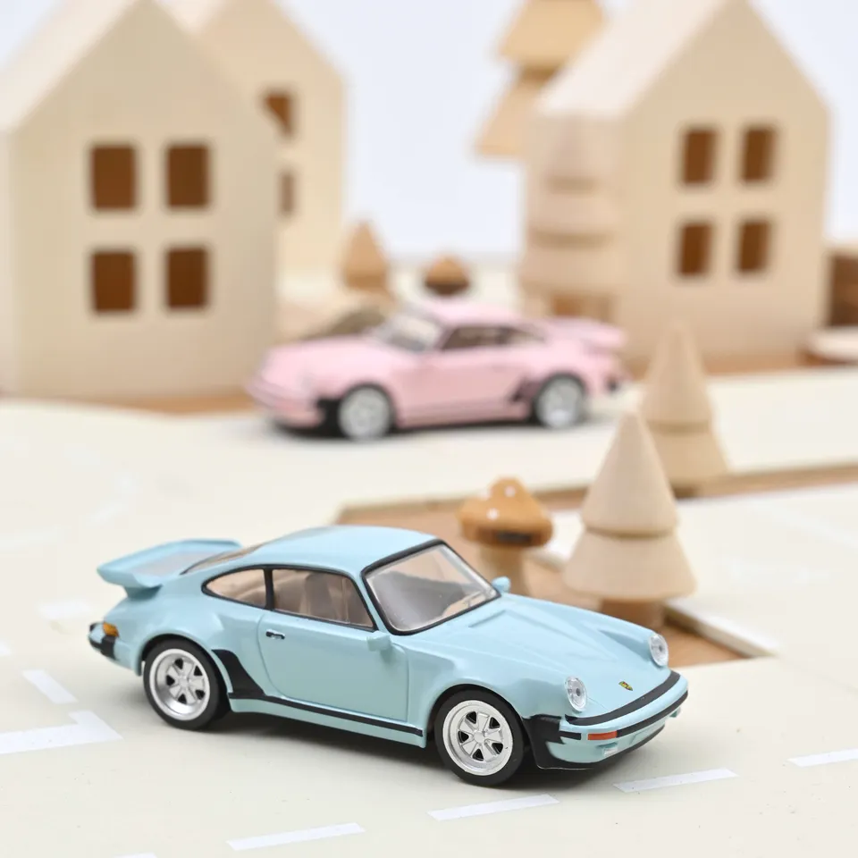 norev-porsche-911-turbo-1978-930-modellino-auto-1-43-blu-chiaro image 1