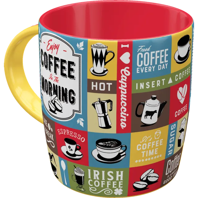 nostalgic-art-coffee-collage-tazza-in-ceramica-330-ml-2 image 1