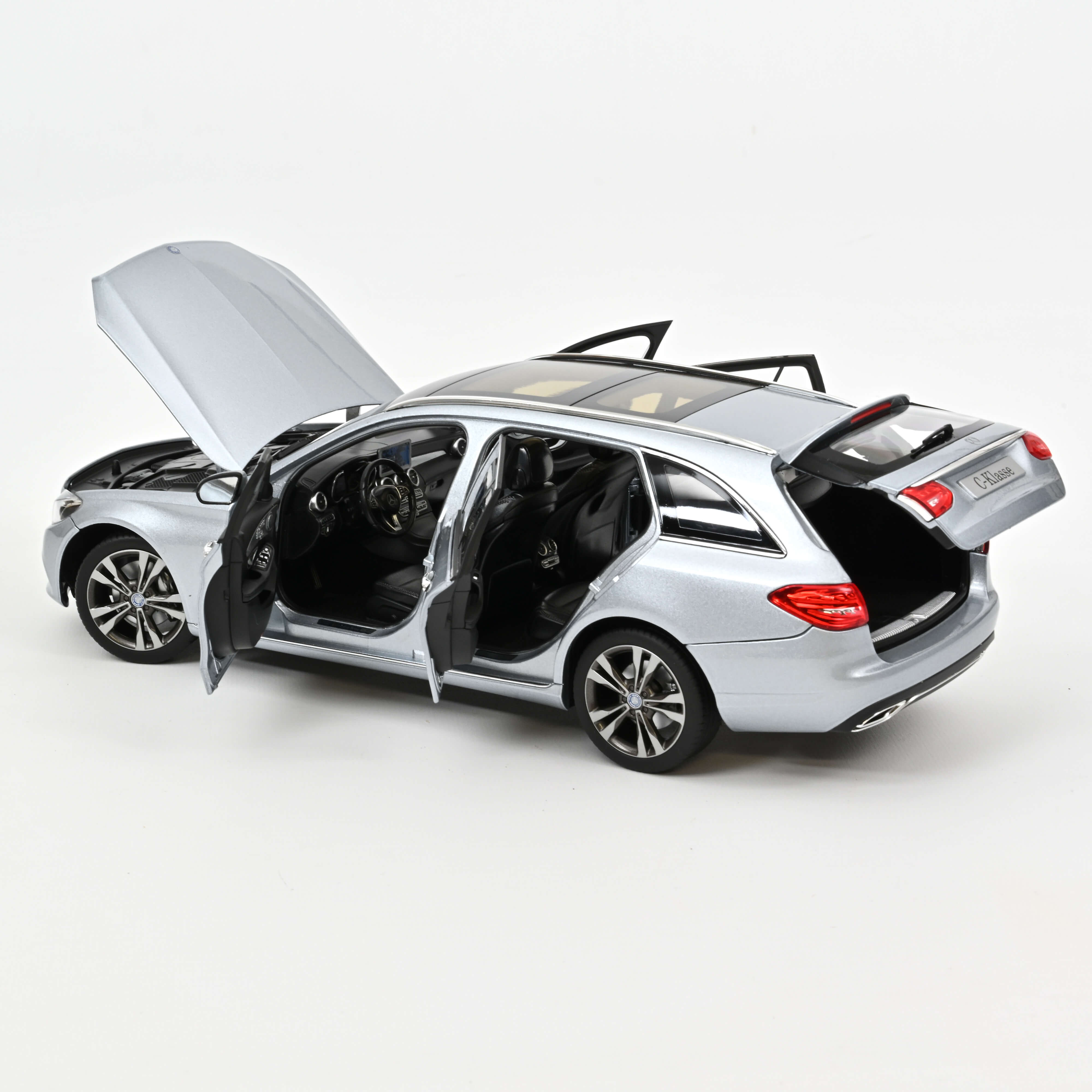 norev-mercedes-benz-classe-c-break-2014-argent-metallise-1-18-modellino-die-cast image 3