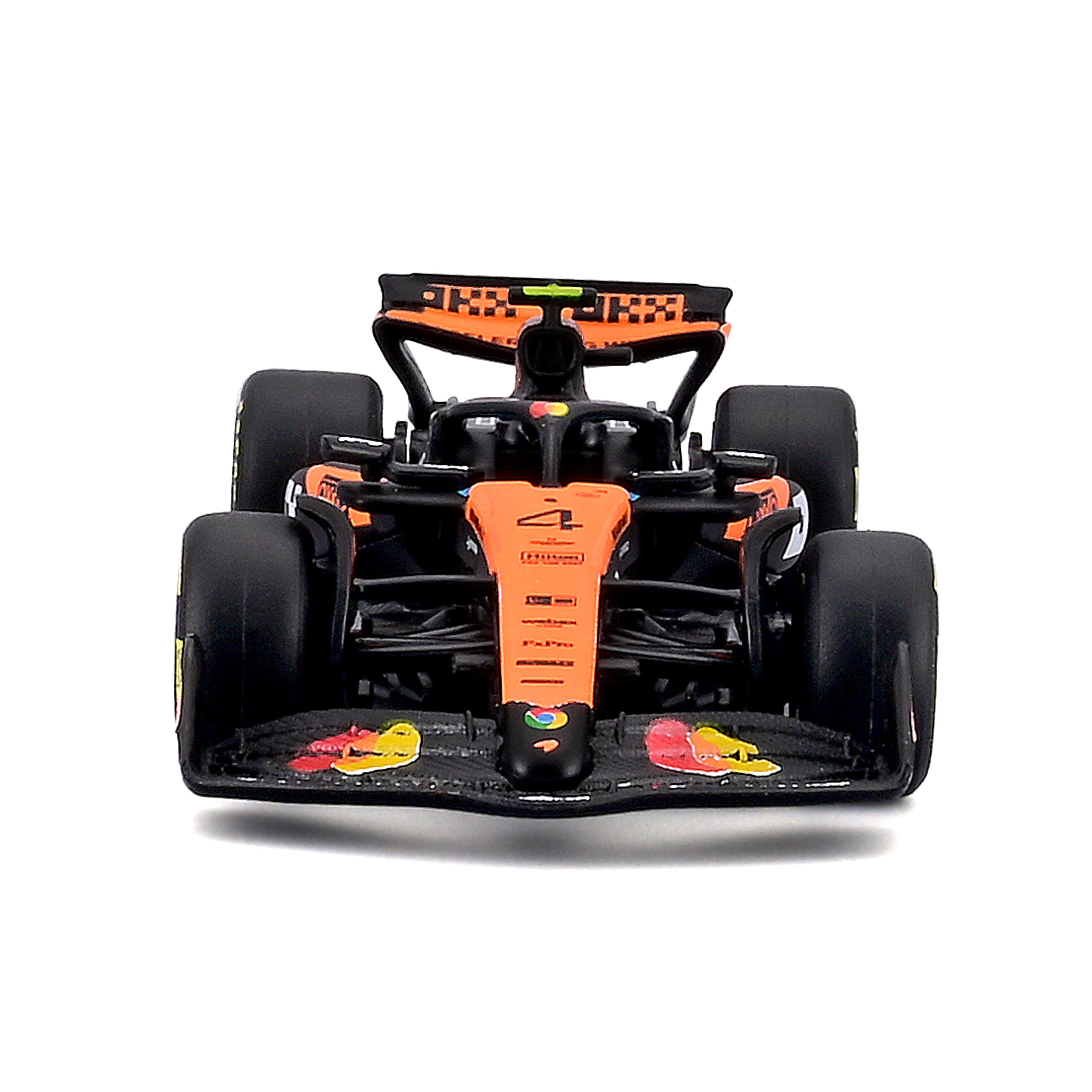 bburago-mclaren-f1-mcl39-2025-4-lando-norris-modellino-scala-1-64-con-teca image 3