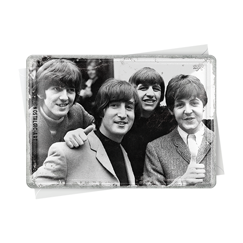 nostalgic-art-fab4-photo-cartolina-in-metallo-10x14-cm-2 image 2