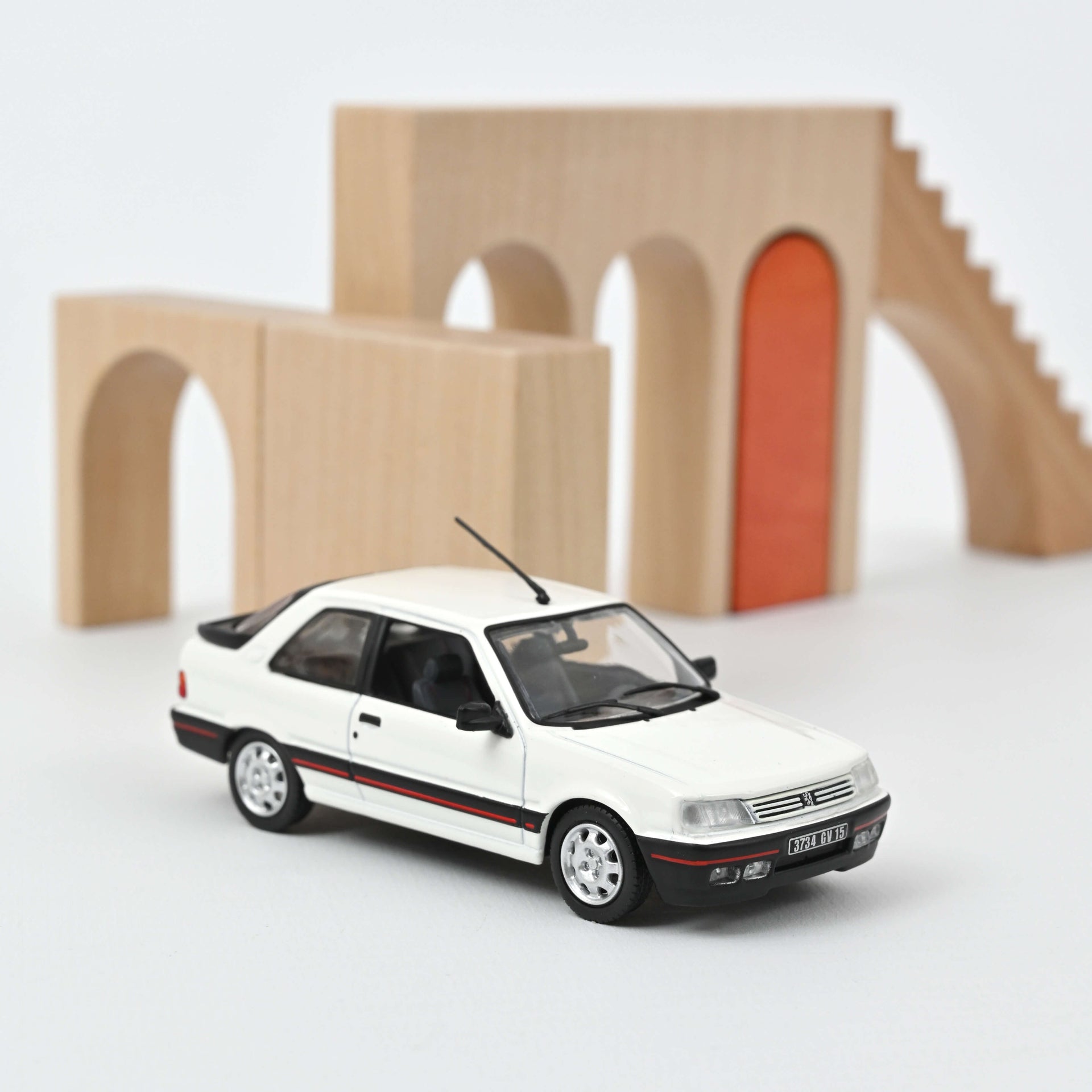 norev-peugeot-309-gti-1987-meije-white-modellino-auto-1-43 image 1