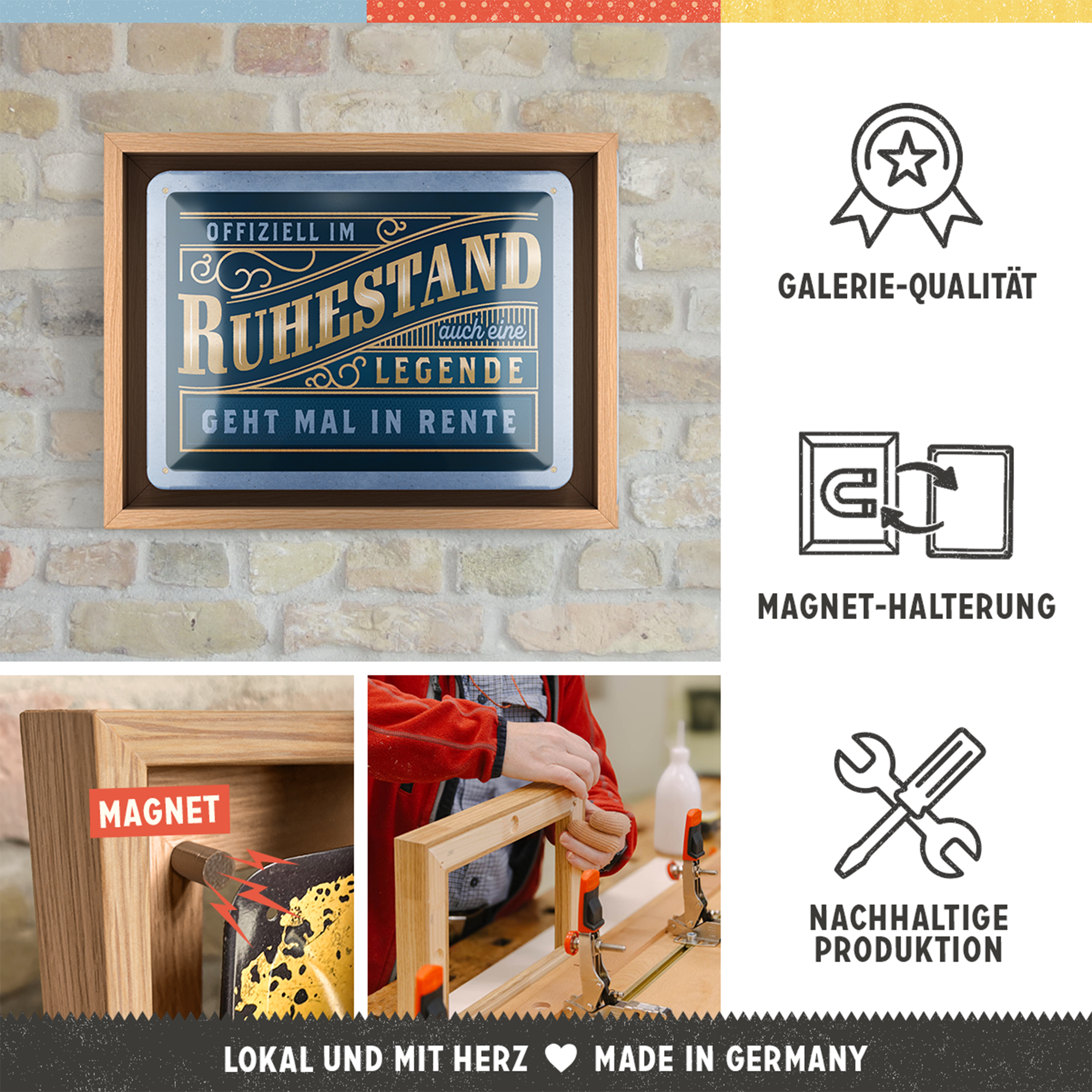 nostalgic-art-ruhestand-n-frame-s-edition-cornice-in-legno-quercia-18-5x24-cm image 3