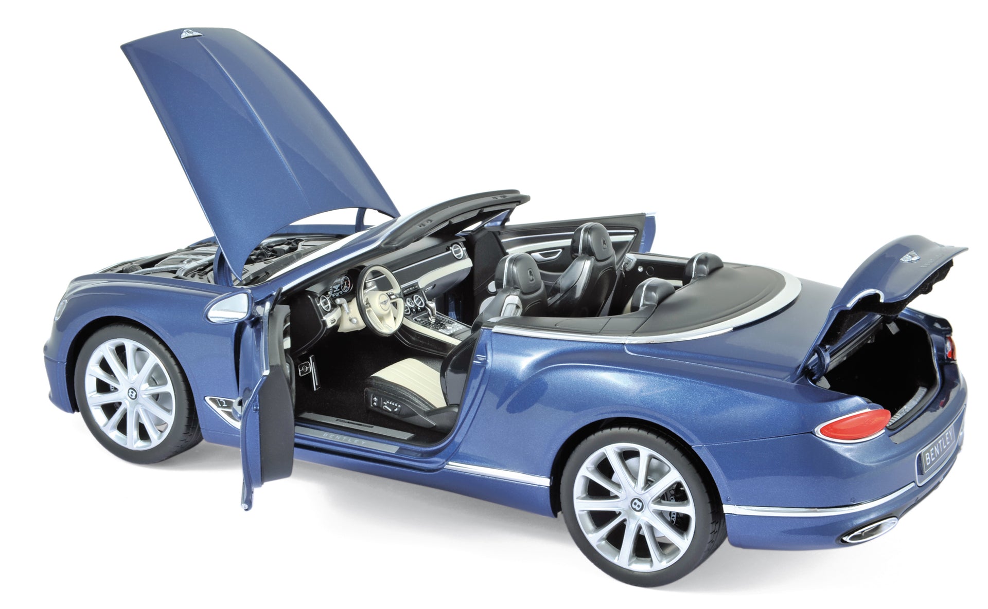 norev-bentley-continental-gtc-2019-modellino-auto-1-18-blue-crystal image 1