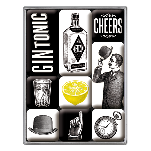 nostalgic-art-gin-tonic-set-2-magneti-con-box-regalo image 1