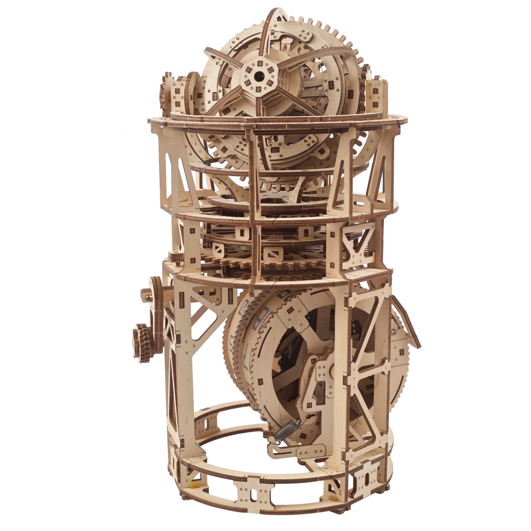 ugears-sky-watcher-tourbillon-orologio-da-tavolo-meccanico-in-legno image 3