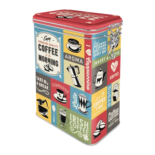 nostalgic-art-coffee-collage-barattolo-caff-metallo-7-5x11x17-5-cm image 1