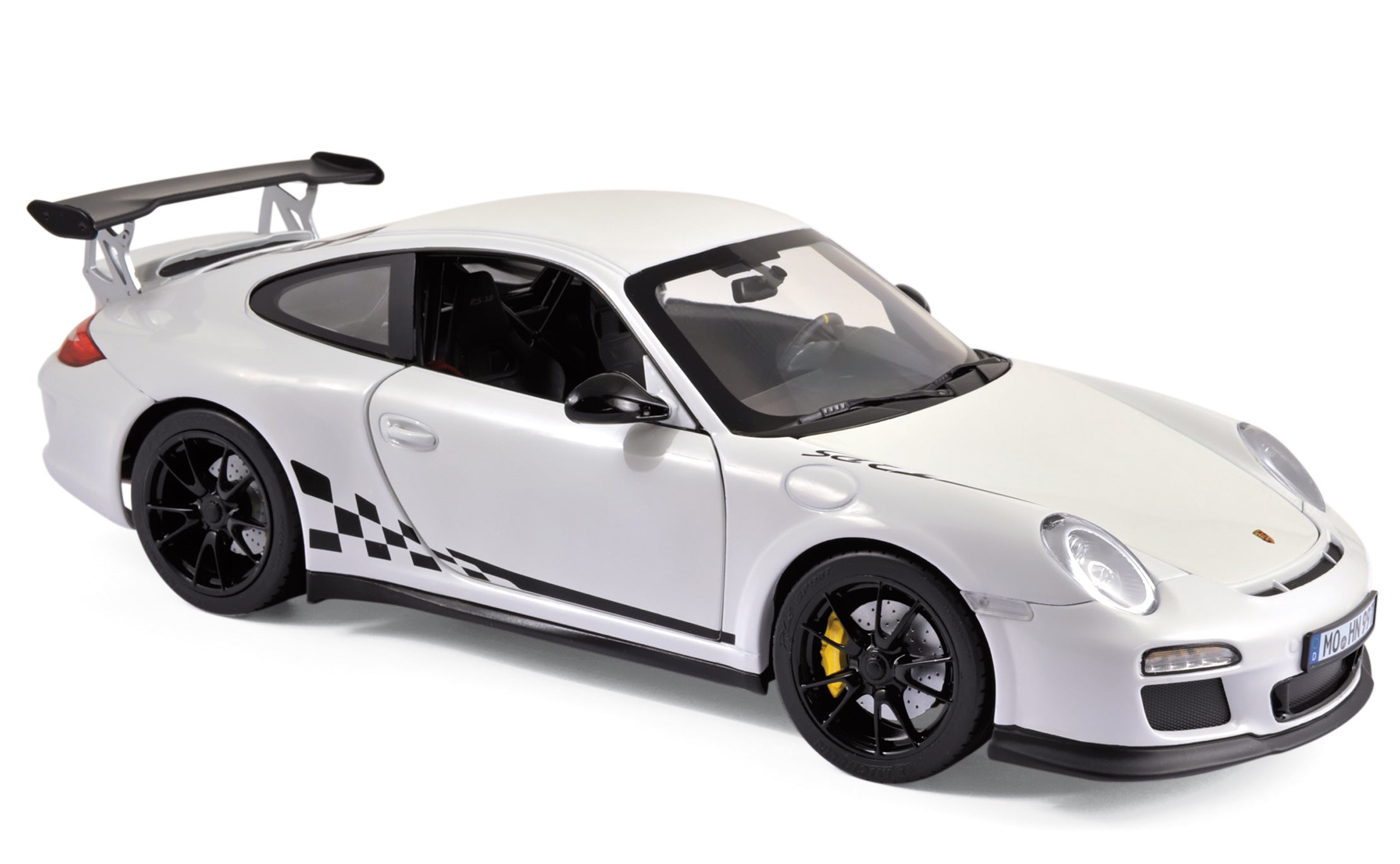 norev-porsche-911-gt3-rs-2010-bianca-e-nera-1-18-modellino-auto image 1