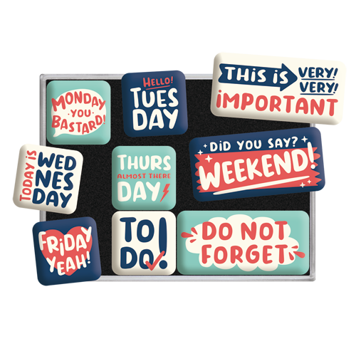 nostalgic-art-happy-week-set-magneti-retr image 2