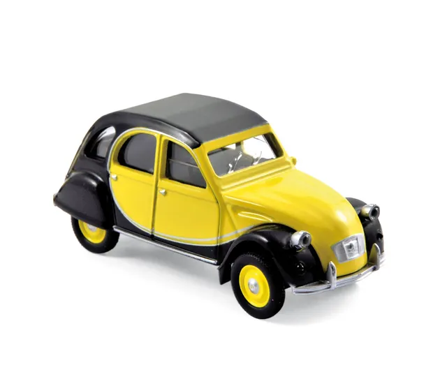 norev-citro-n-2cv-charleston-1982-giallo-e-nero-1-64-mini-modellino image 1