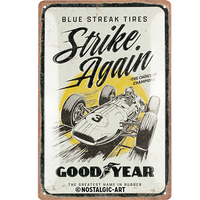 nostalgic-art-goodyear-blue-strikes-again-targa-in-metallo-20x30-cm image 2