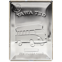 nostalgic-art-volkswagen-vw-bulli-let-s-get-away-targa-in-metallo-30x40-cm image 3