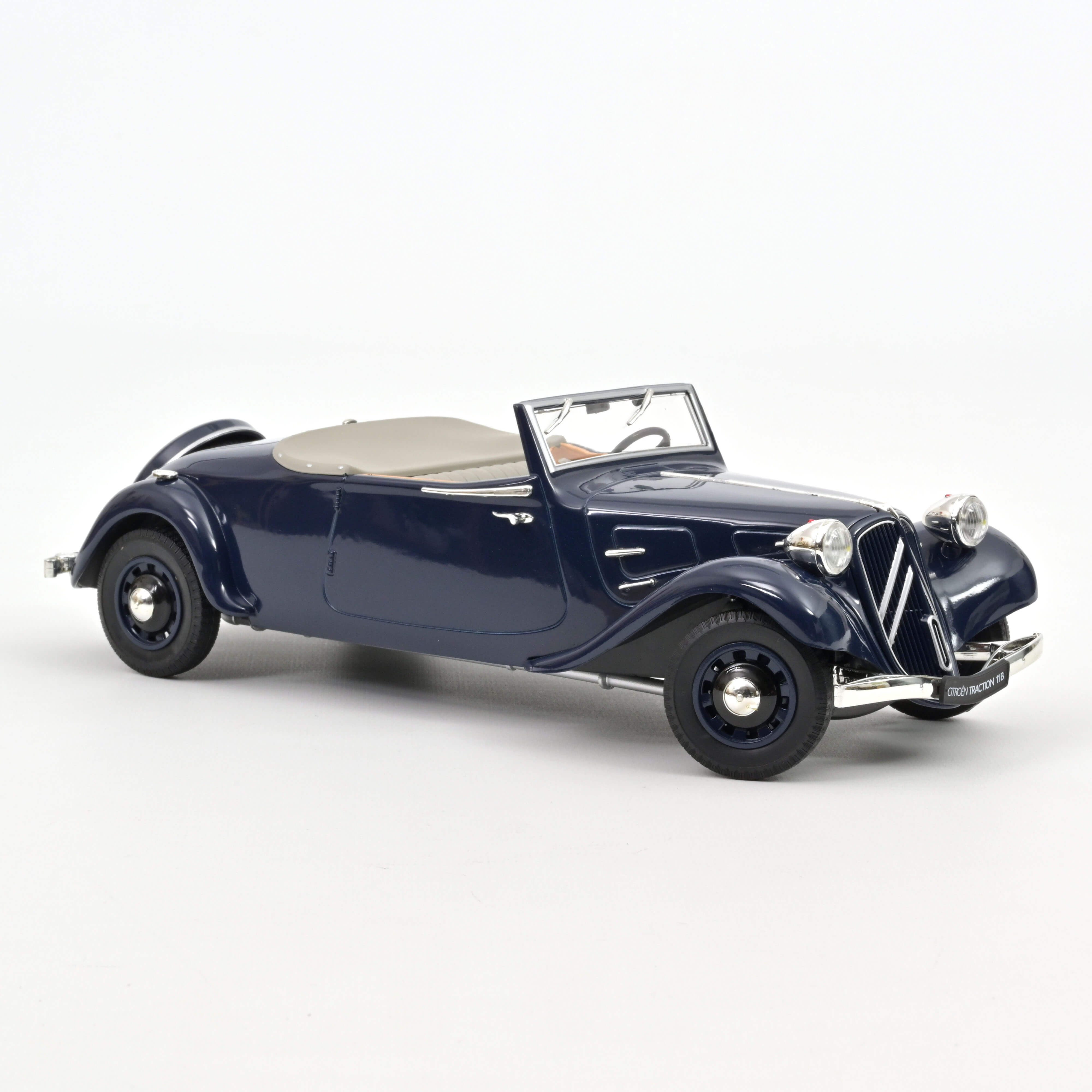 norev-citro-n-traction-cabriolet-1938-modellino-auto-1-18-blu-scuro image 3