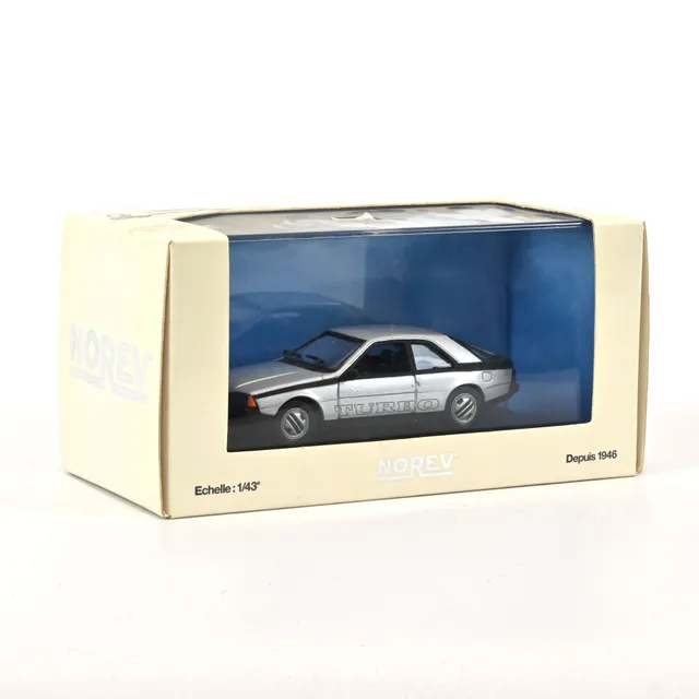 norev-renault-fuego-turbo-grigio-modellino-auto-1-43 image 1