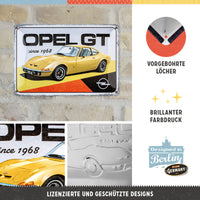 nostalgic-art-opel-gt-since-1968-insegna-in-metallo-20x30-cm image 2