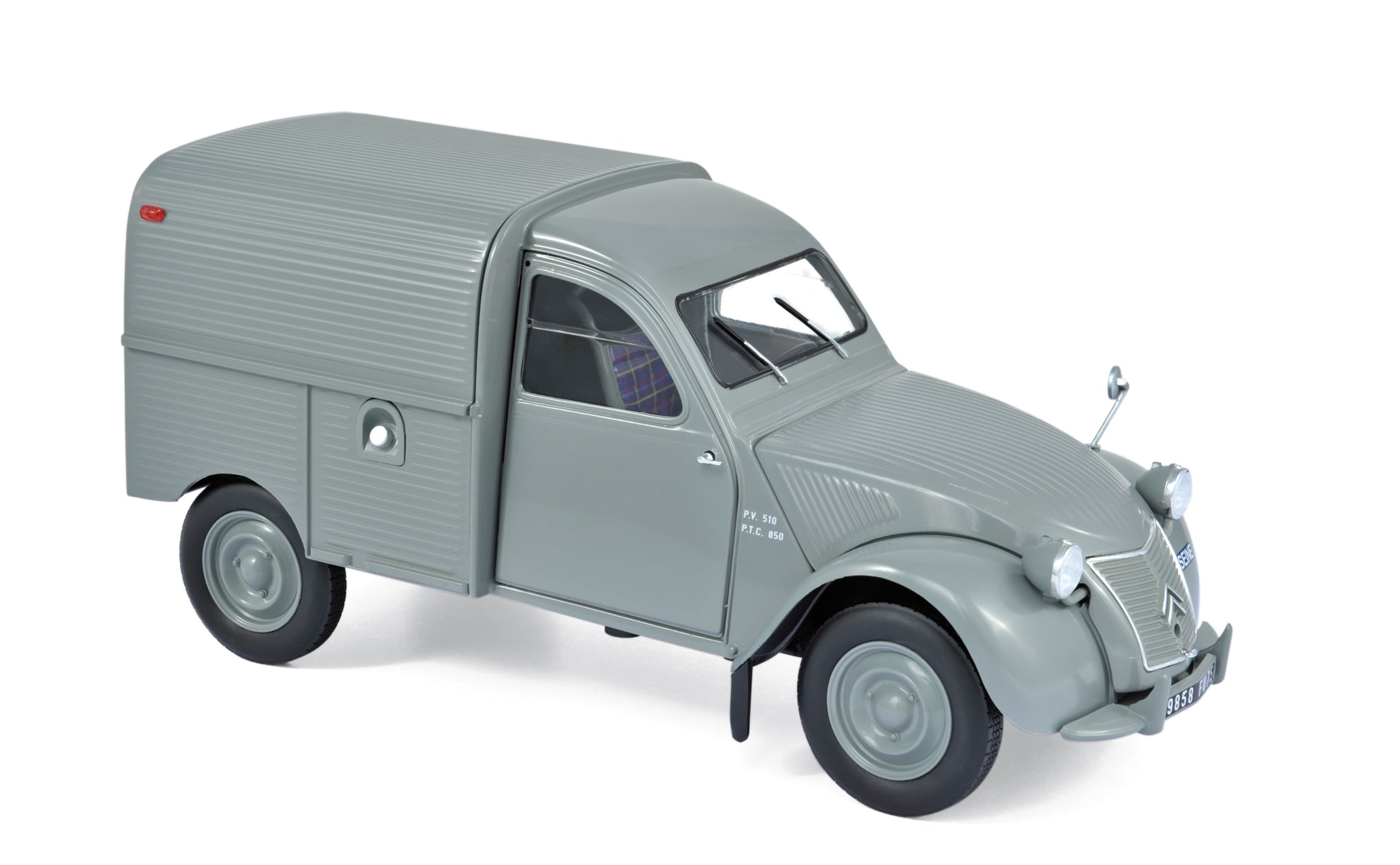 norev-citroen-2cv-fourgonnette-1957-gris-1-18 image 1