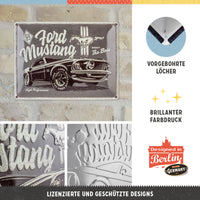 nostalgic-art-ford-mustang-the-boss-targa-in-metallo-30x40-cm image 4
