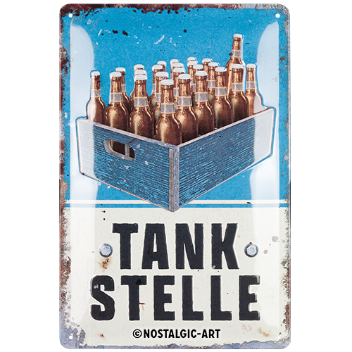 nostalgic-art-tankstelle-bier-targa-in-metallo-20x30-cm image 2