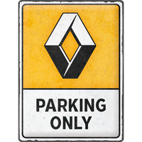 nostalgic-art-renault-parking-only-targa-in-metallo-30x40-cm image 2
