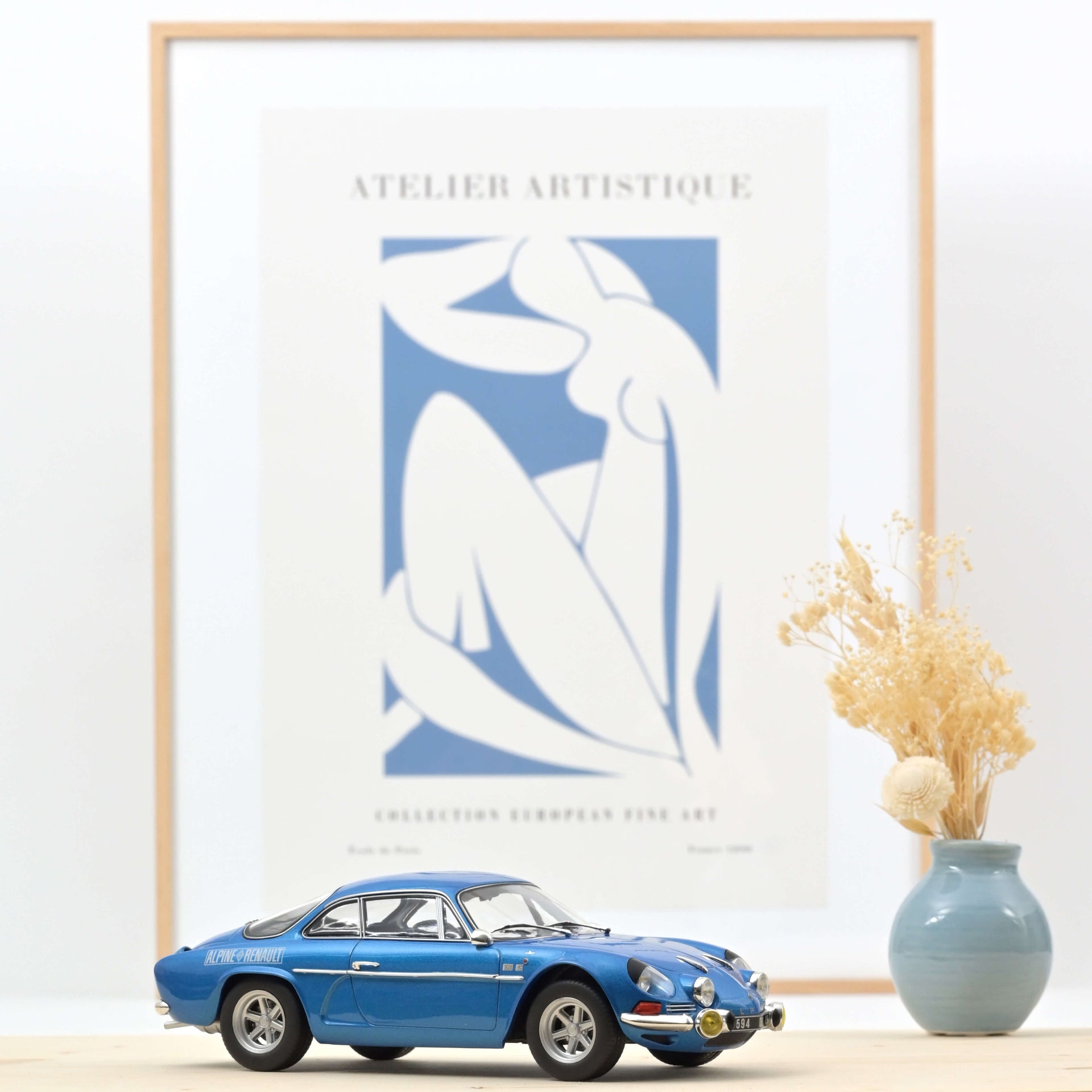 norev-alpine-a110-1600s-1972-modellino-auto-1-18-blu-con-logo-laterale image 1