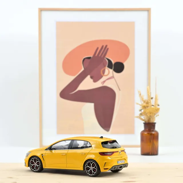 norev-renault-megane-r-s-trophy-2019-sirius-yellow-1-18-sportiva-in-miniatura image 1