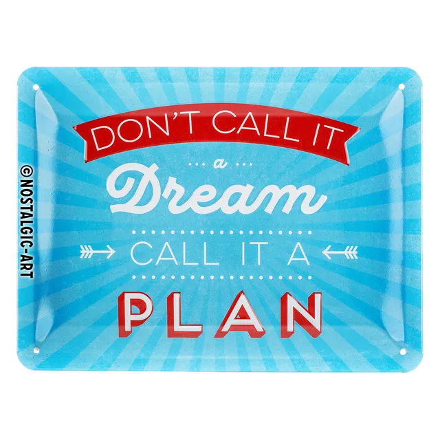 nostalgic-art-don-t-call-it-a-dream-targa-in-metallo-15x20-cm-2 image 1