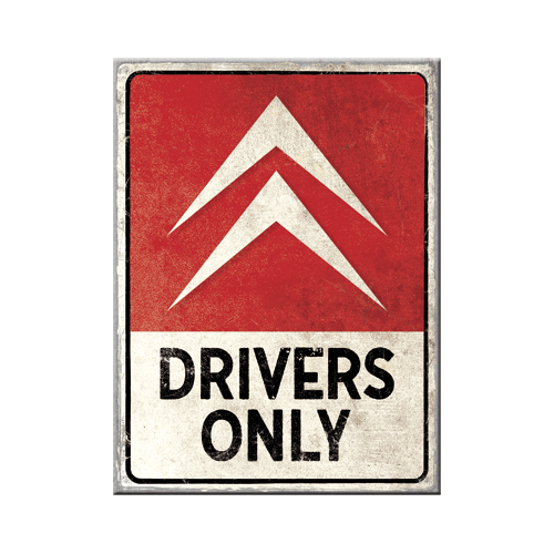 nostalgic-art-citroen-drivers-only-magnete-da-frigo-6x8-cm image 1