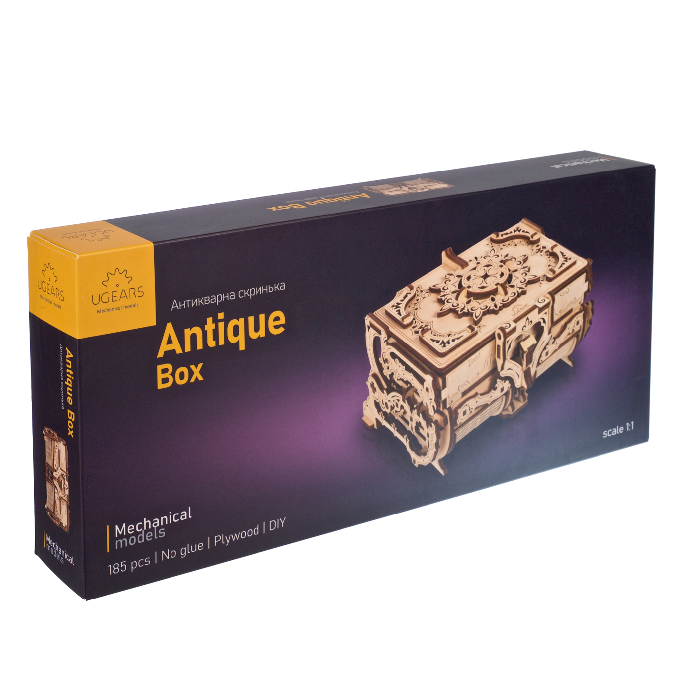 ugears-antique-box-scatola-meccanica-in-legno-con-6-scomparti image 5