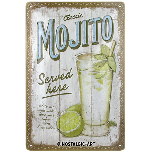 nostalgic-art-mojito-served-here-targa-in-metallo-20x30-cm-2 image 1