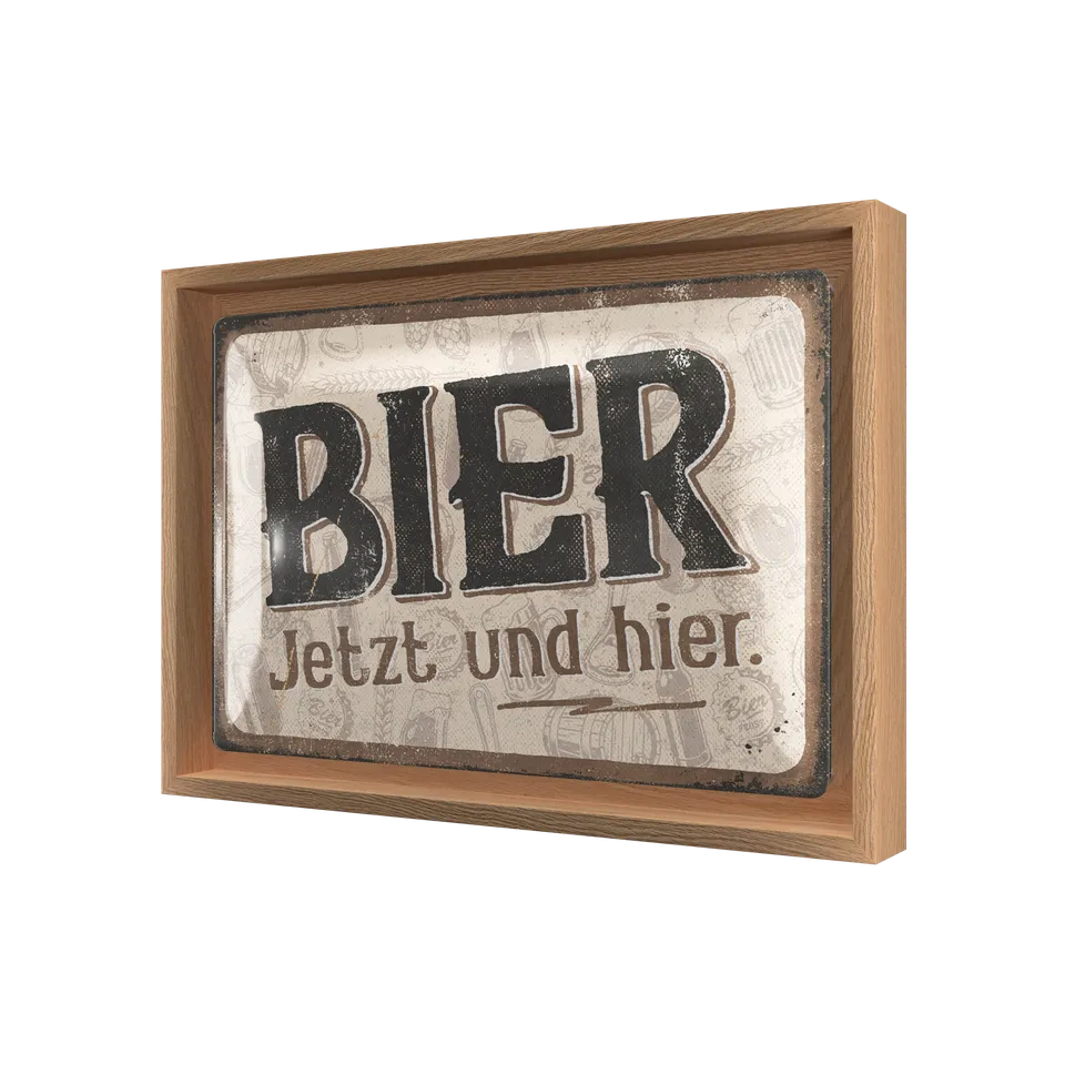 nostalgic-art-bier-jetzt-und-hier-special-edition-con-cornice-n-frame-m-24x33-5- image 1