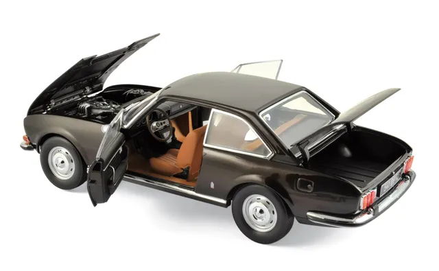 norev-peugeot-504-coup-1973-brown-metallic-modellino-auto-1-18 image 1