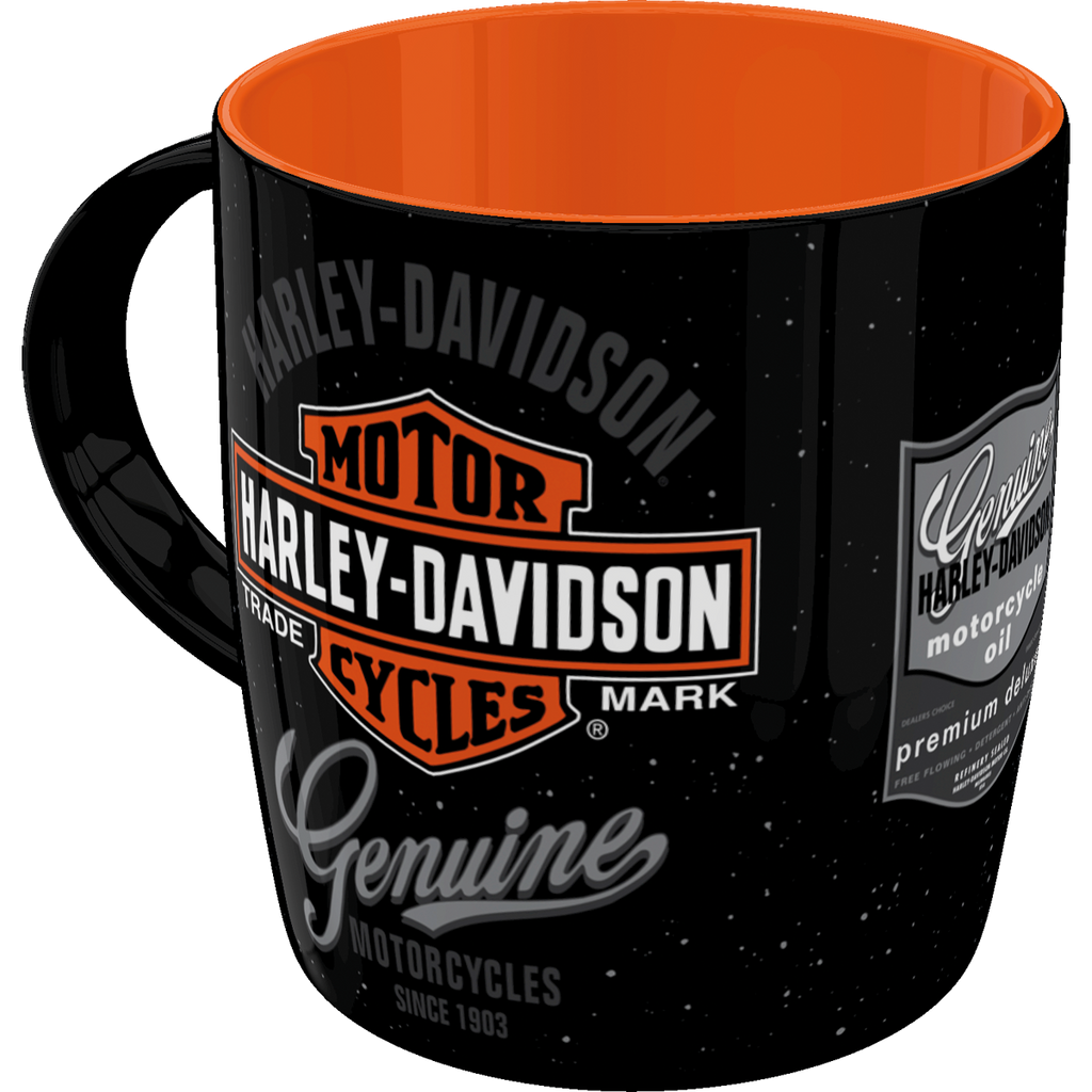 nostalgic-art-harley-davidson-genuine-logo-tazza-in-ceramica-330-ml-2 image 1