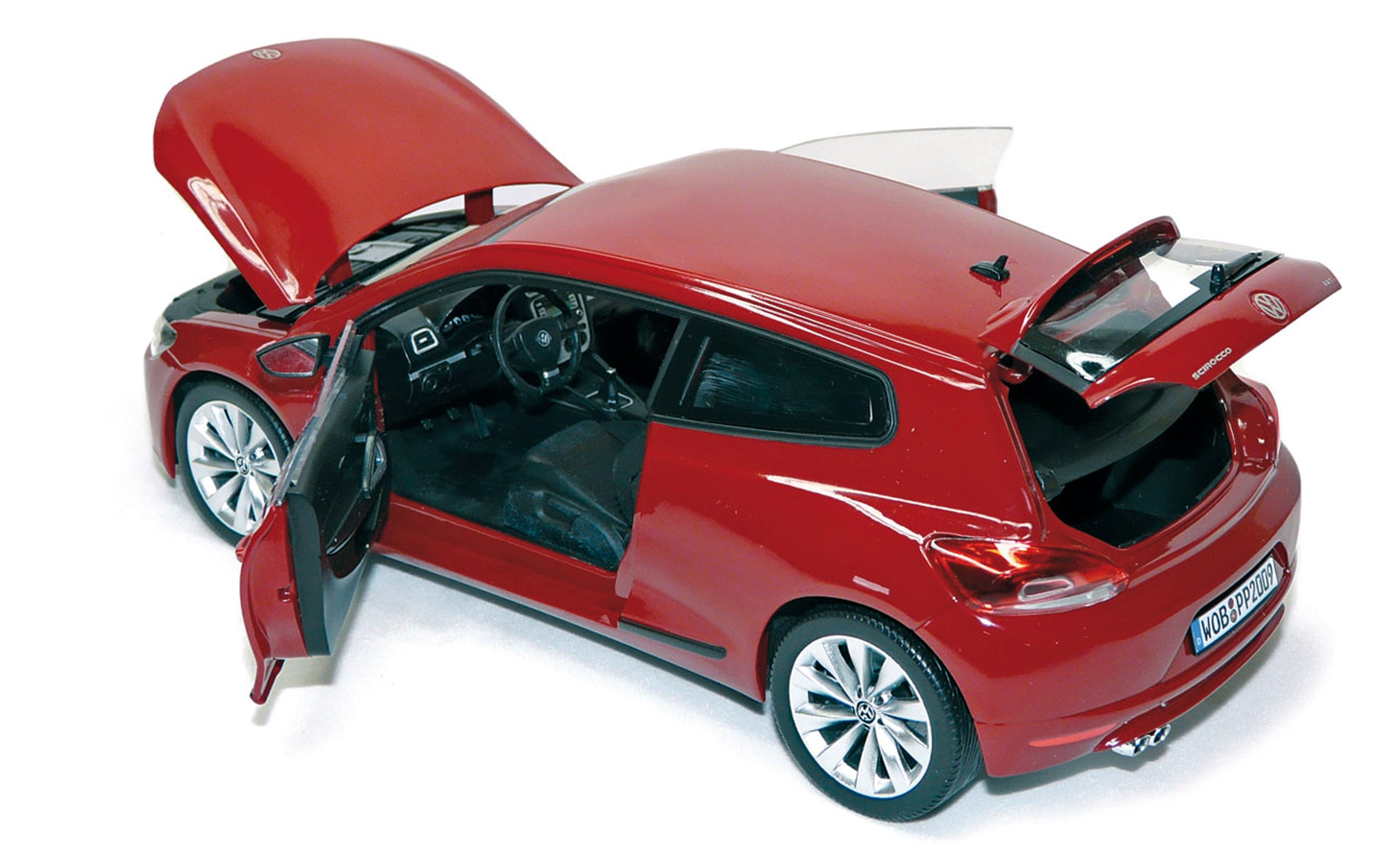 norev-vw-scirocco-2008-modellino-auto-1-18-rosso-salsa image 2