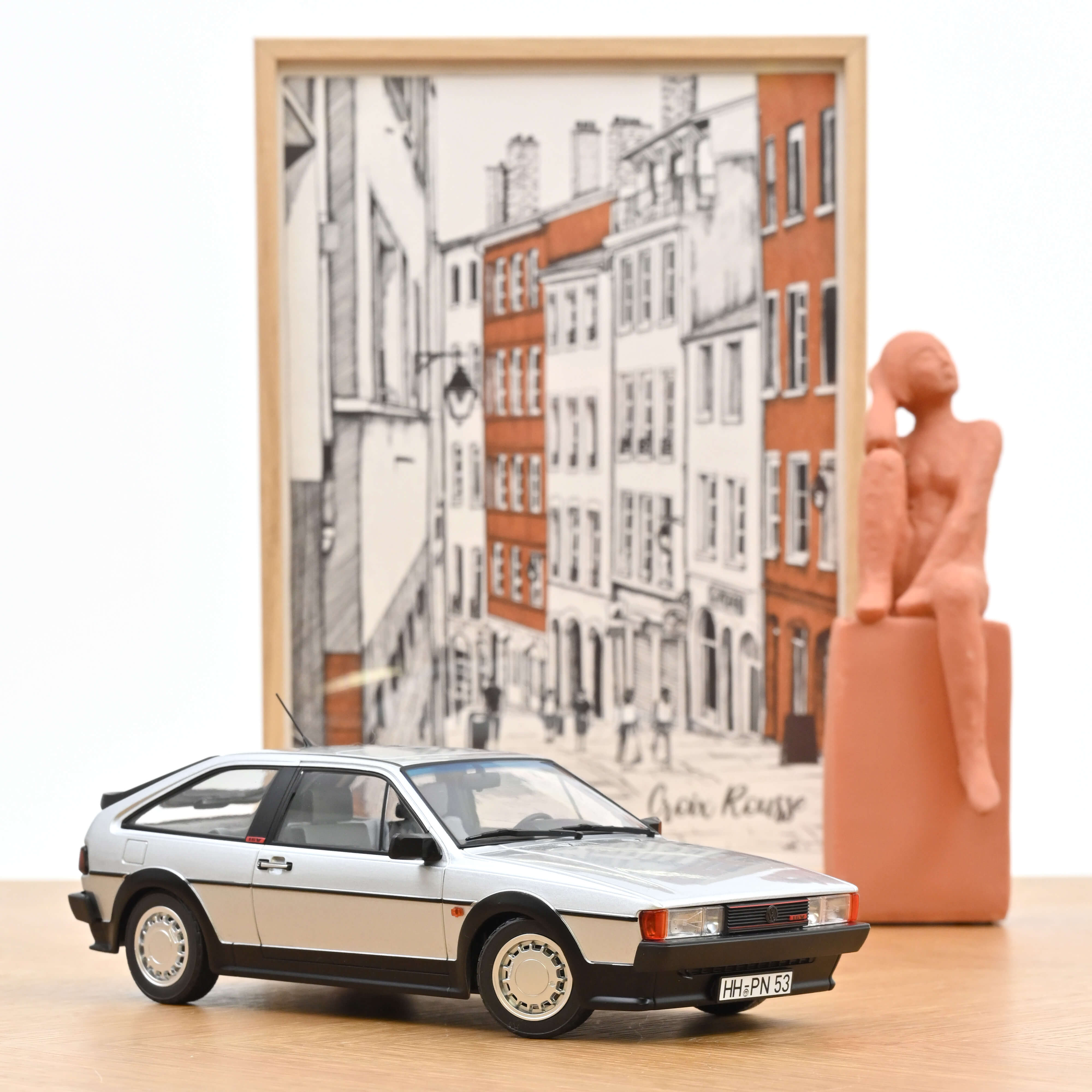 norev-vw-scirocco-gtx-16v-1988-argent-flash-1-18 image 1