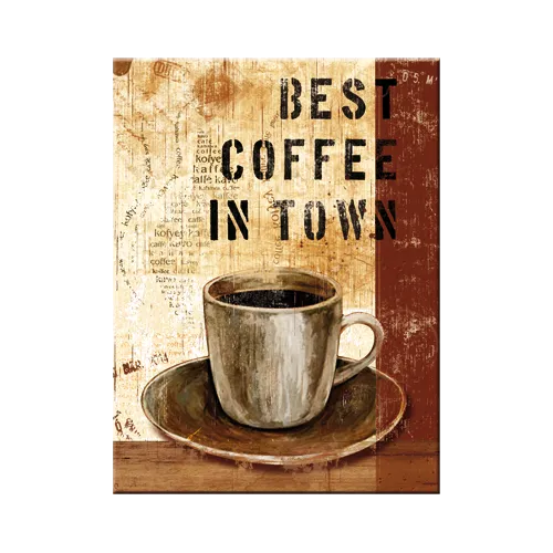 nostalgic-art-best-coffee-in-town-magnete-da-frigo-6x8-cm image 1
