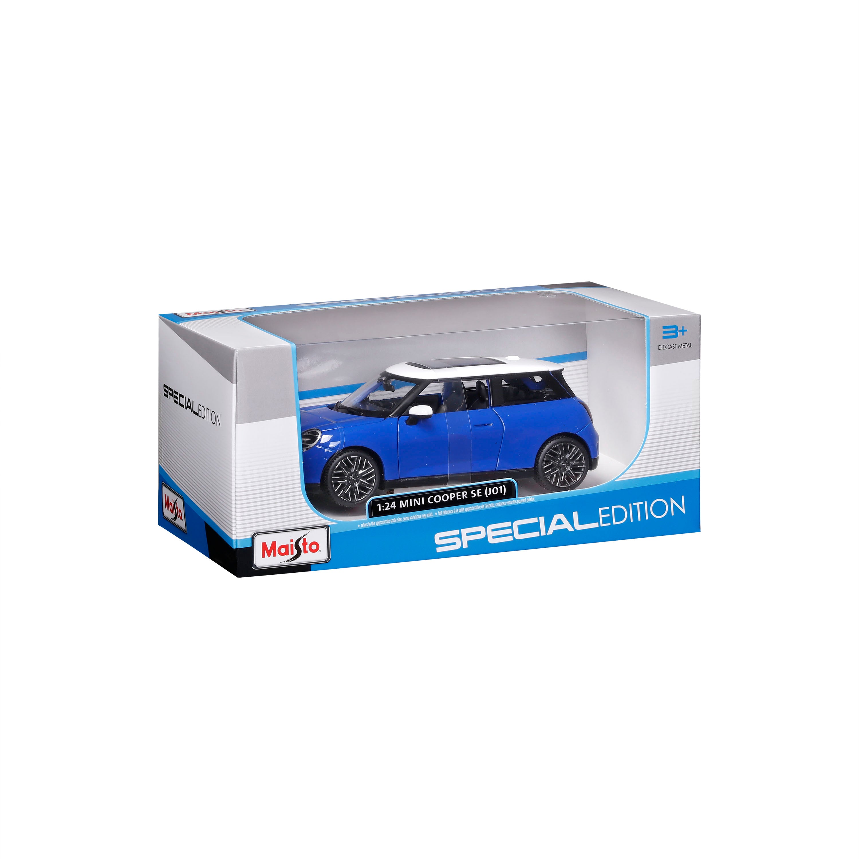 maisto-mini-cooper-se-j01-2024-blu-1-24 image 2