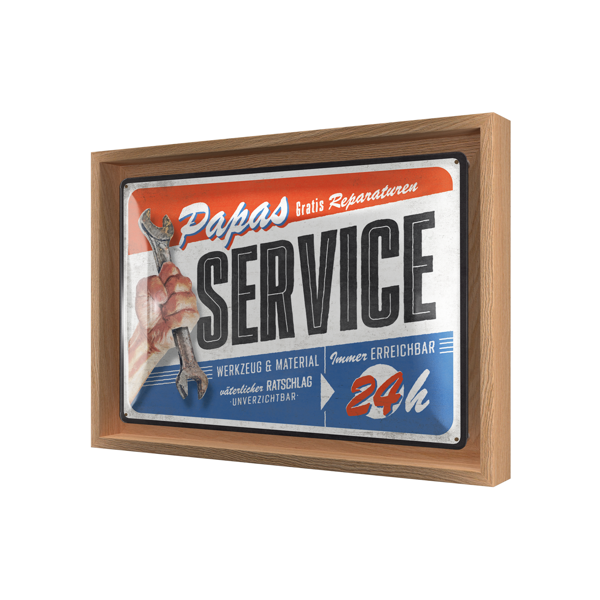 nostalgic-art-papas-service-n-frame-m-edition-cornice-in-legno-con-insegna-in-me image 1