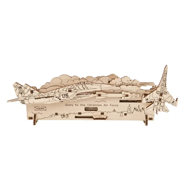 ugears-the-ghost-of-kyiv-attacks-mig-29-in-legno-da-costruire image 1