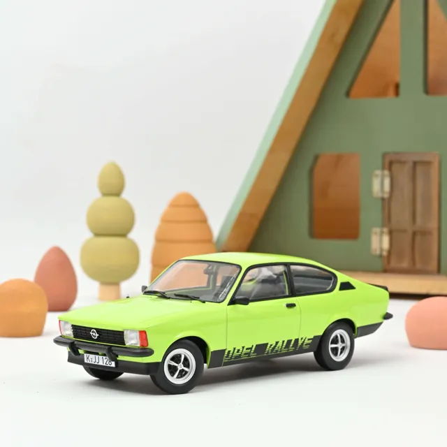 norev-opel-kadett-rallye-2-0-e-1977-modellino-auto-1-18-verde image 1