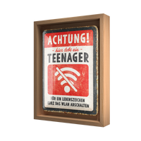 nostalgic-art-achtung-teenager-wlan-targa-in-metallo-15x20-cm image 4