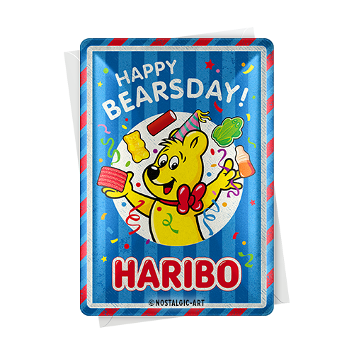 nostalgic-art-haribo-happy-bearsday-metal-card-10x14-cm image 2