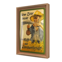 nostalgic-art-wer-bier-trinkt-hilft-der-landwirtschaft-targa-in-metallo-20-x-30- image 7